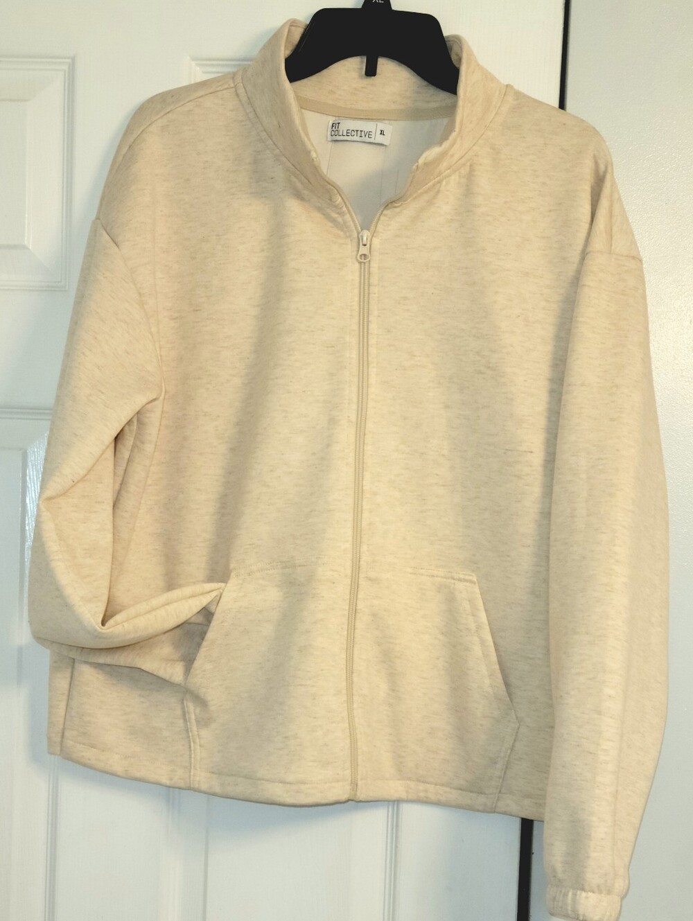 Cream Zip-Up Jacket
